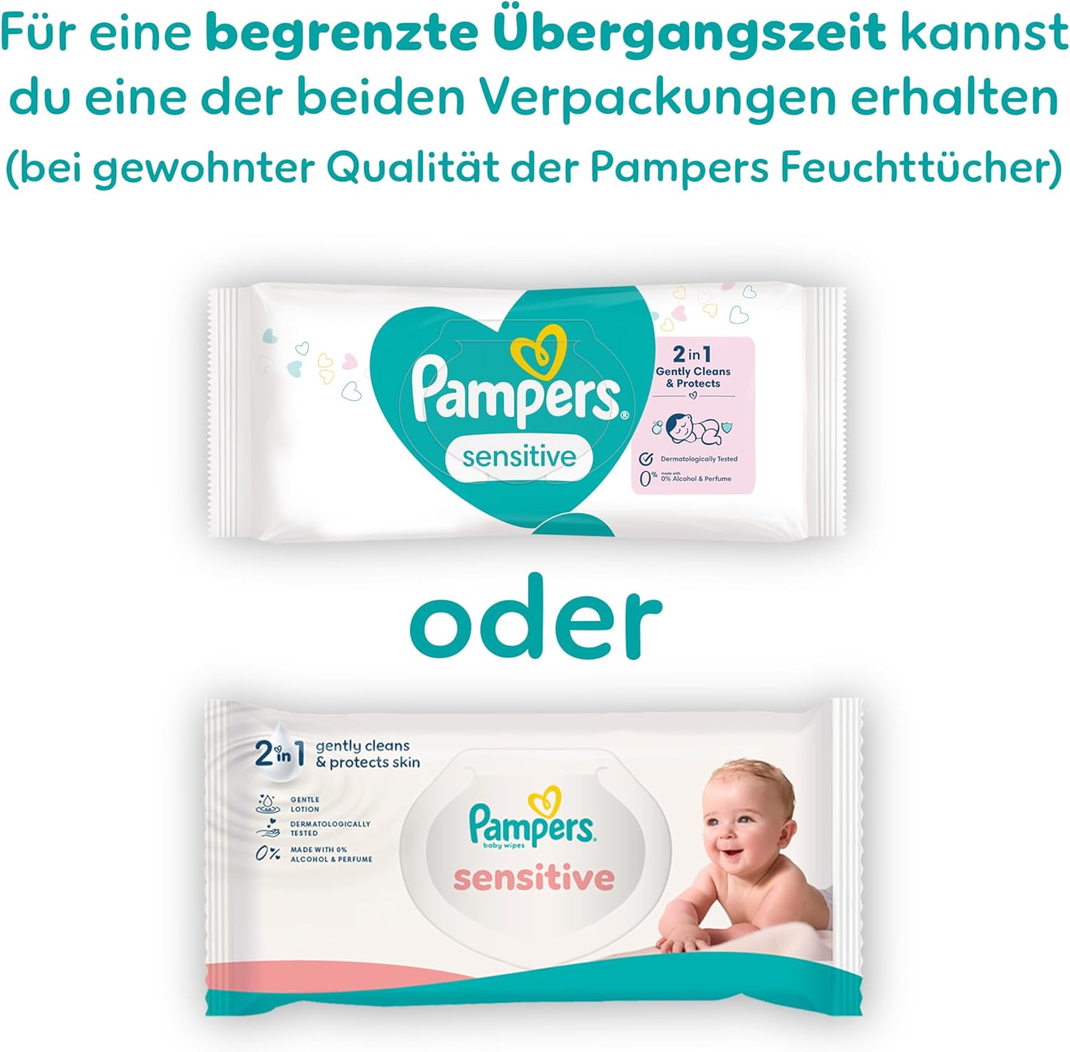 Pampers Sensitive Baby Wipes, 1200 wipes (15 x 80) For Sensitive Baby Skin, Dermatologically Tested, Baby First Kit For Newborns