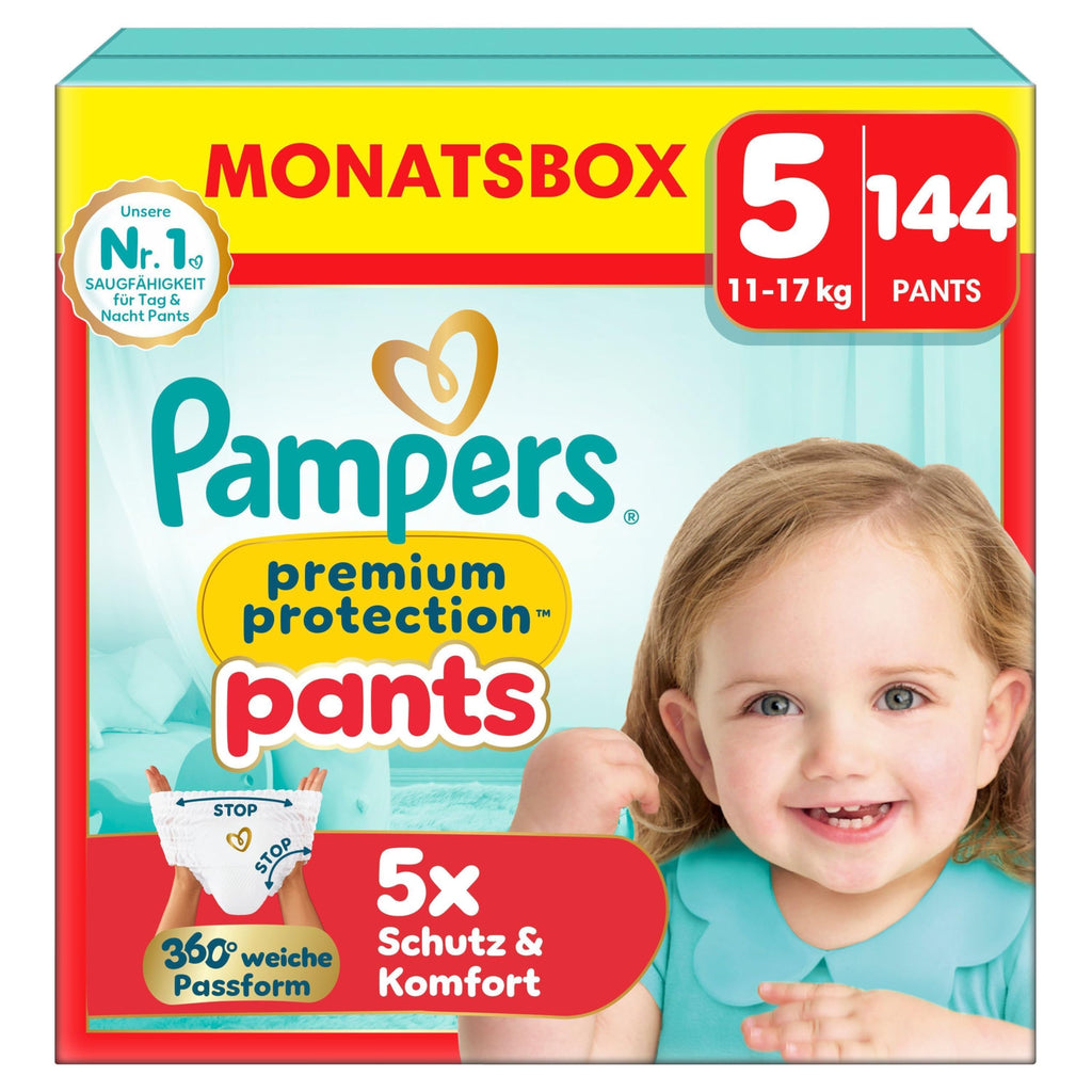 Pampers Baby Nappies Size 2 (4–8 kg) Premium Protection, Mini, Monthly Box, Best Comfort and Protection for Sensitive Skin, Pack of 240