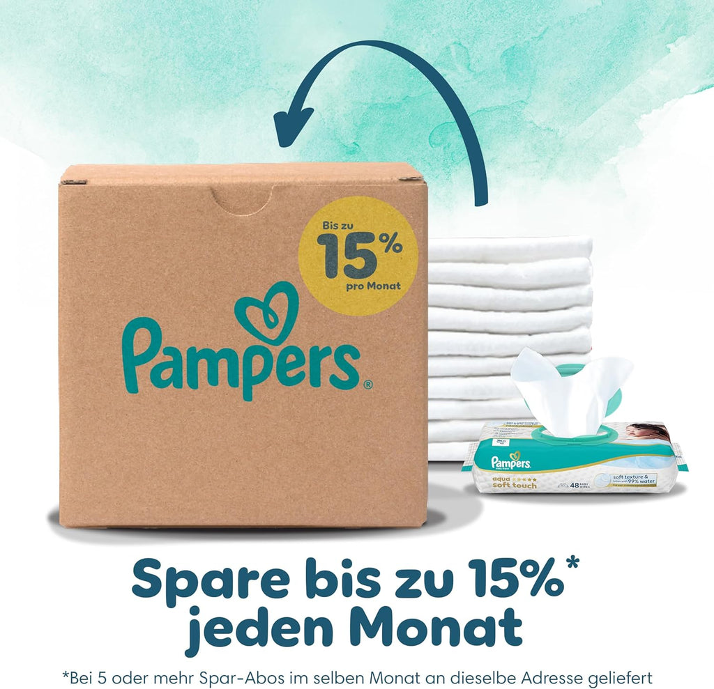 Pampers Harmonie Nappies Size 3, 186 Nappies, 6 kg - 10 kg, Gentle Skin Protection with 100% Pampers Protection