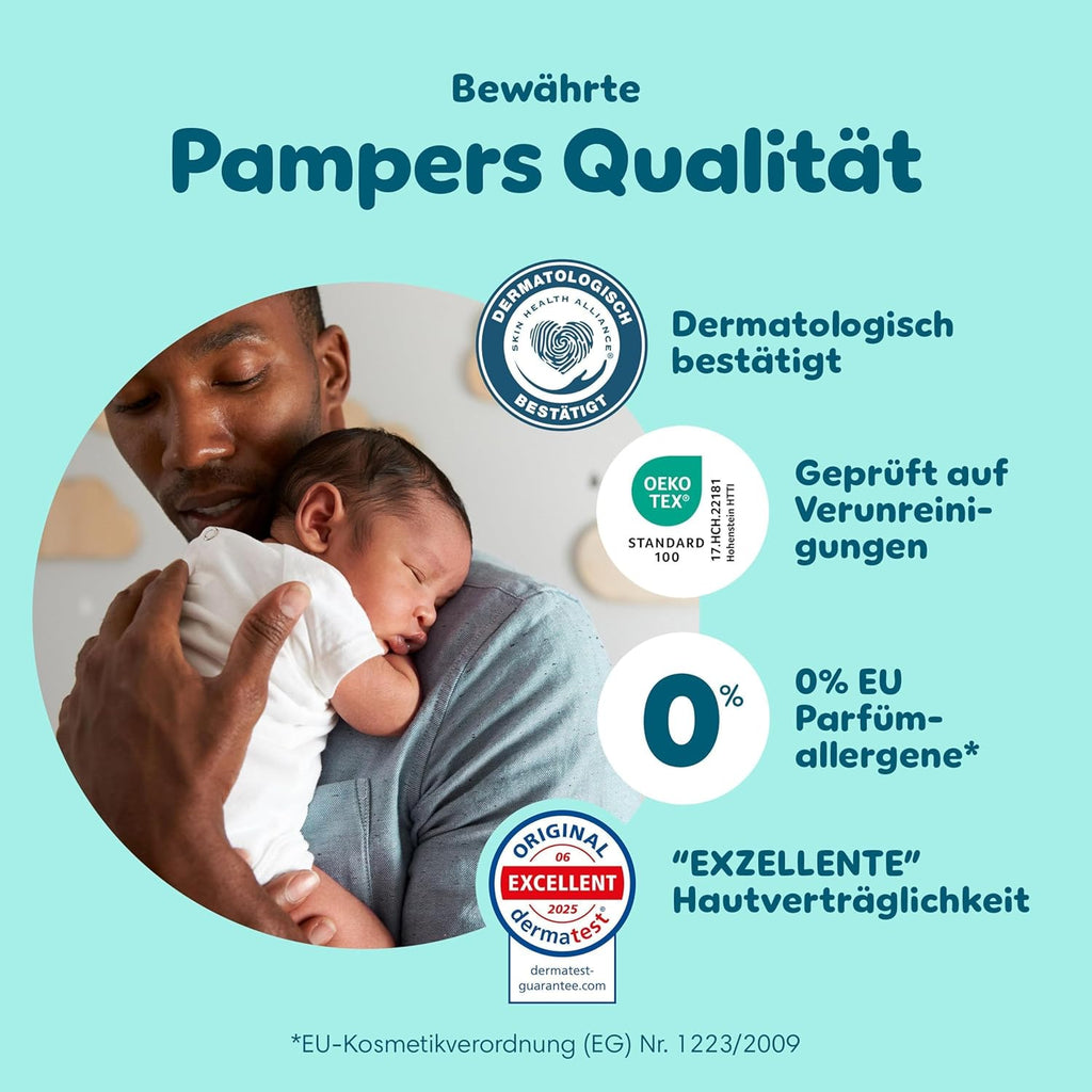 Pampers Baby Nappies Size 2 (4–8 kg) Premium Protection, Mini, Monthly Box, Best Comfort and Protection for Sensitive Skin, Pack of 240