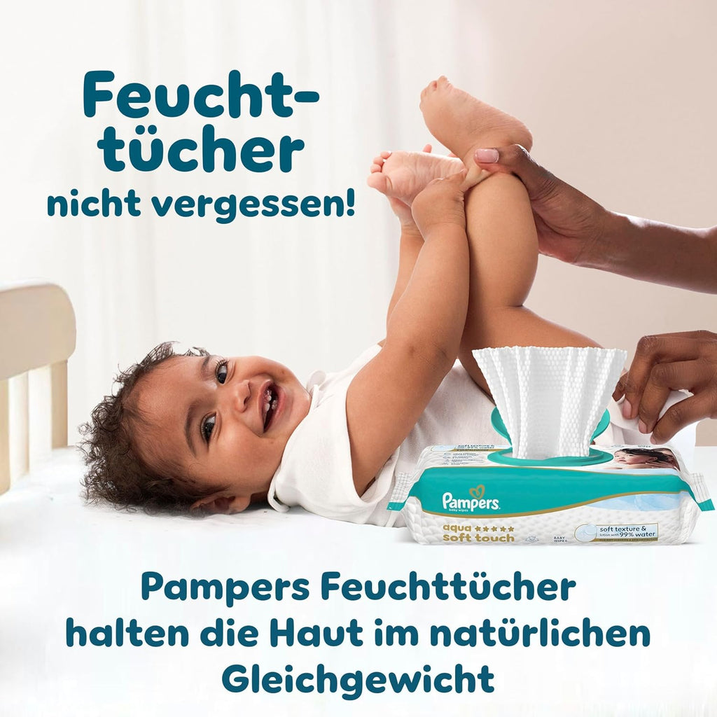 Pampers Baby-Dry Size 6, 148 Nappies, 13 kg - 18 kg, Up to 100% Leak Protection & Comfort All Night