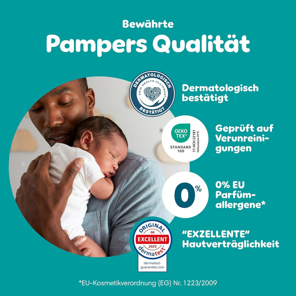 Pampers Baby-Dry Size 6, 148 Nappies, 13 kg - 18 kg, Up to 100% Leak Protection & Comfort All Night